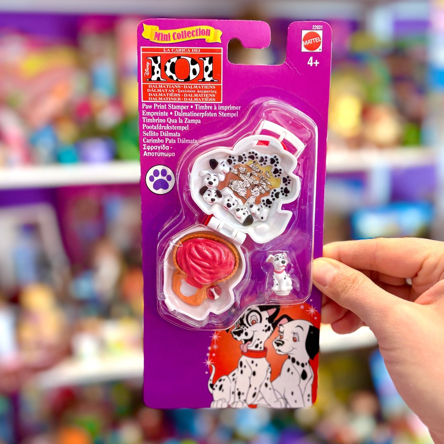 101 Dalmatians: Mini Collection - Paw Print Stamper (MOC, 1998) - PopCultGang