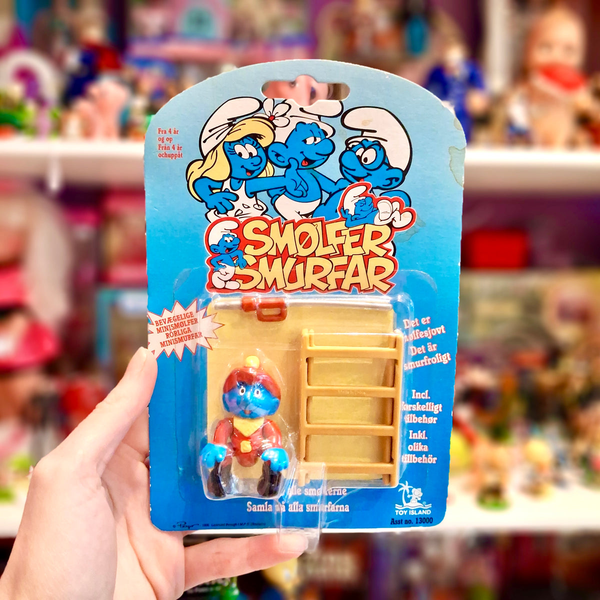 The Smurfs: Fireman Smurf Figure 13000 (MOC, 90s)