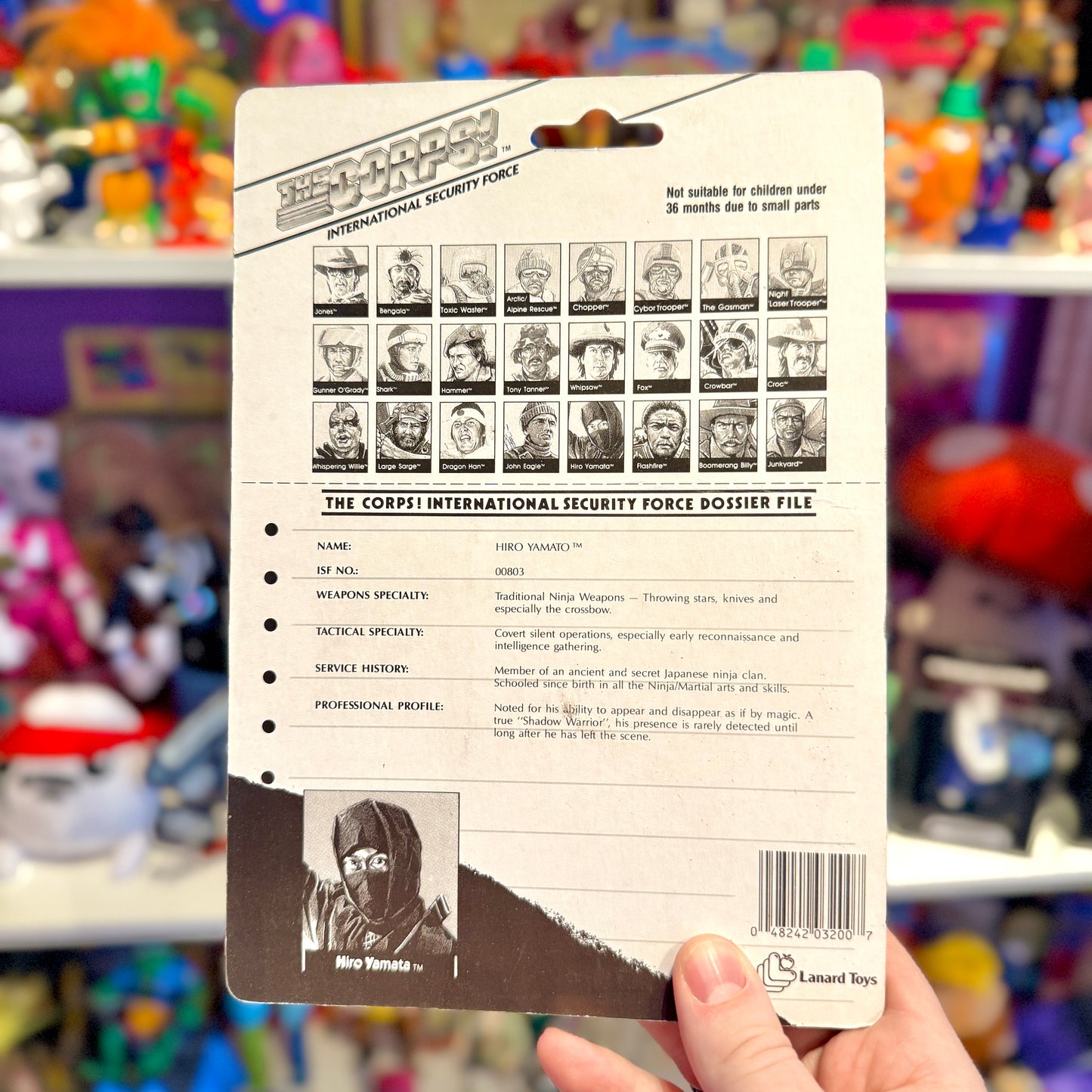 The Corps: Hiro Yamata Action Figure (MOC, Lanard, 1986)