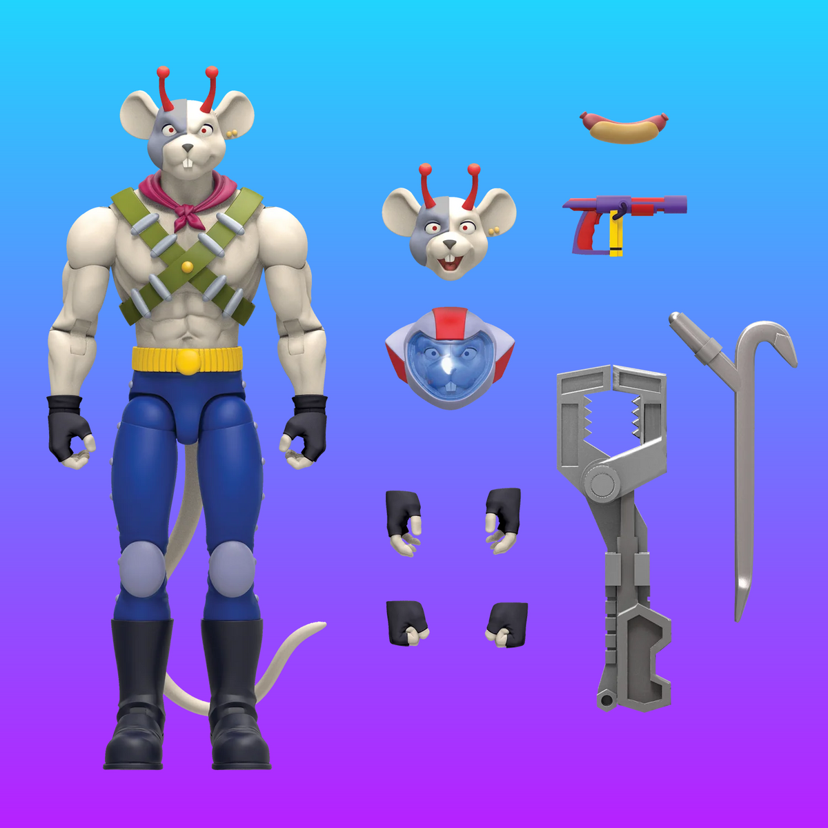 Biker Mice From Mars: Vinnie Deluxe Action Figure 18cm (Nacelle Company, 2023) (Copy)
