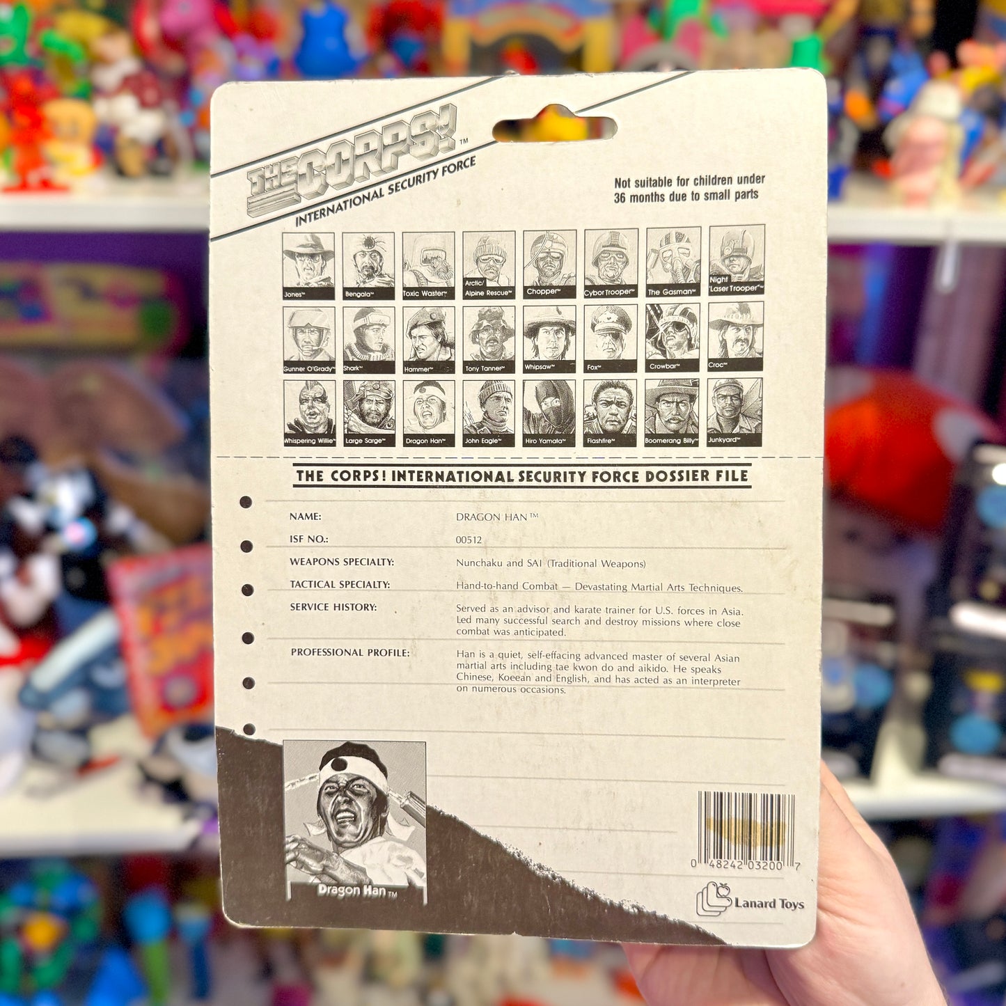 The Corps: Dragon Han Action Figure (MOC, Lanard, 1986)