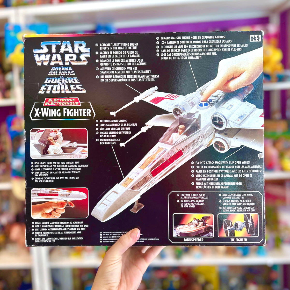 Star Wars: The Power of The Force - X-Wing Fighter Jet (Trilingual, NIB, Kenner, 1996)