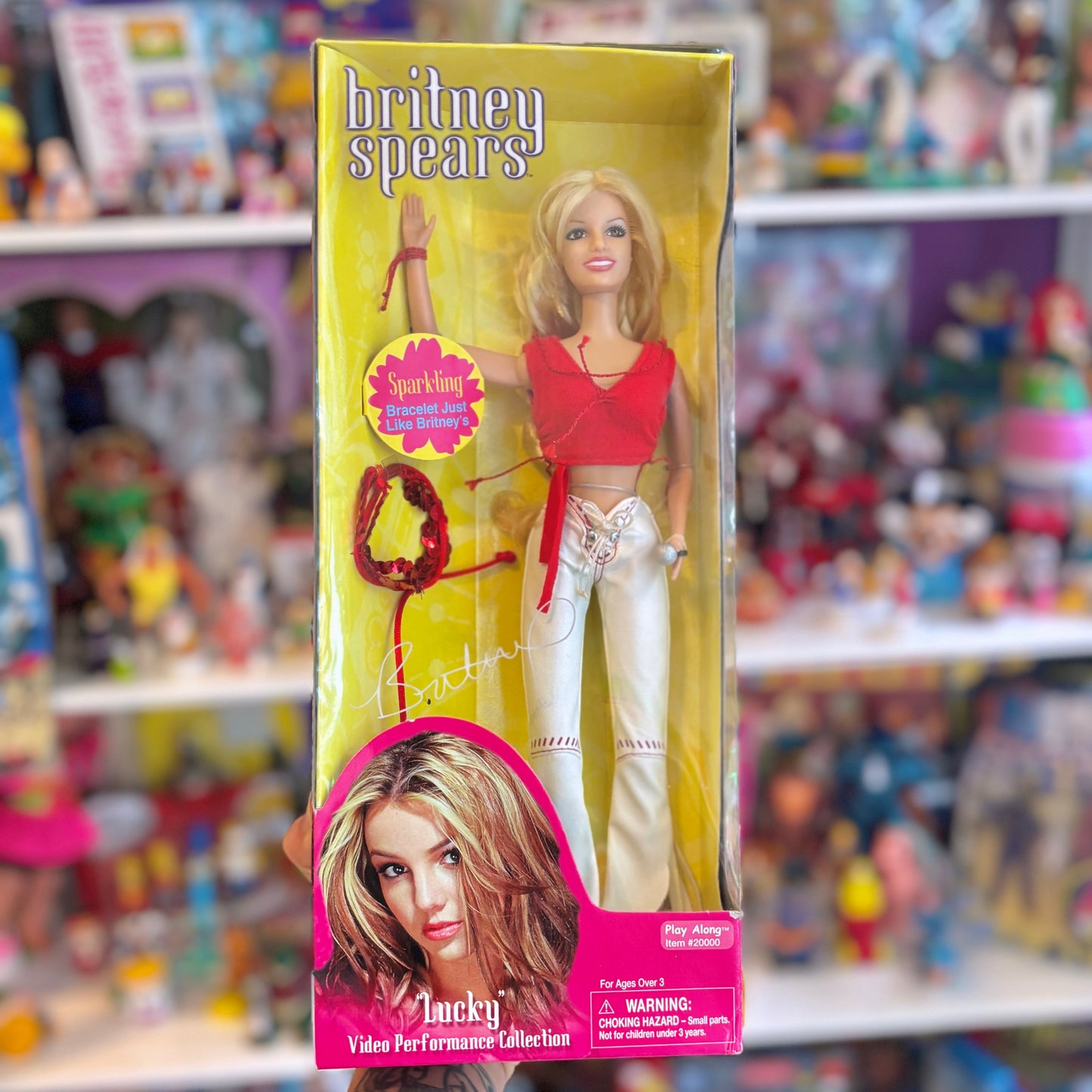 Britney Spears: "Lucky" - Red Top - Video Performance Collection Doll (Play-Along, 2000)
