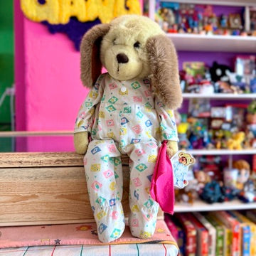 Little Snoozems: Dog Pyjamas Plush (very rare, still has tag, 1996)