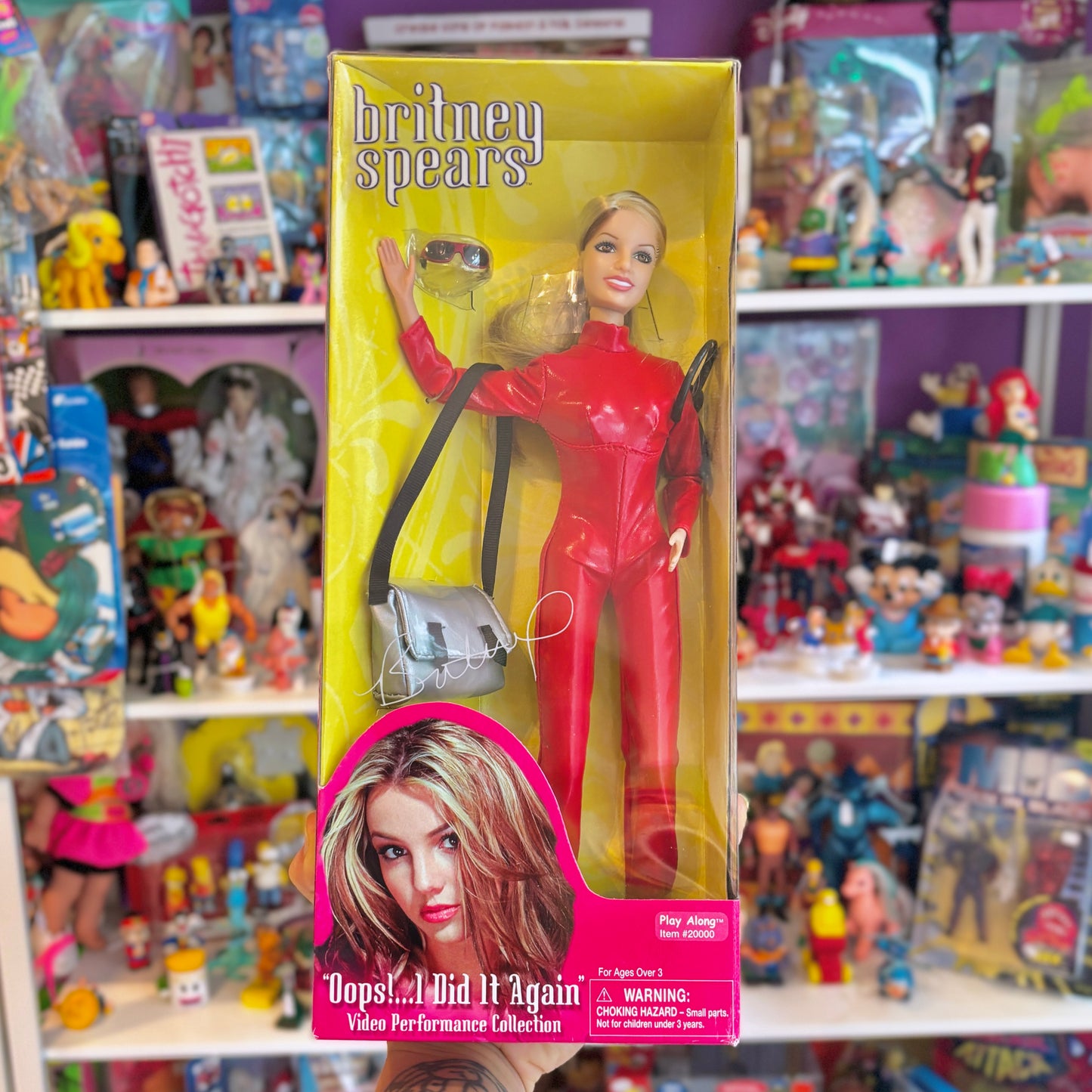 Britney Spears: "Oops!... I Did It Again" - Red Cat Jumpsuit - Video Performance Collection Doll (Play-Along, 2000)