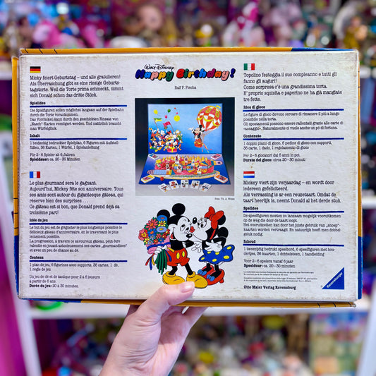 Walt Disney's Happy Birthday Boardgame (European Version, Ravensburger, 1988)