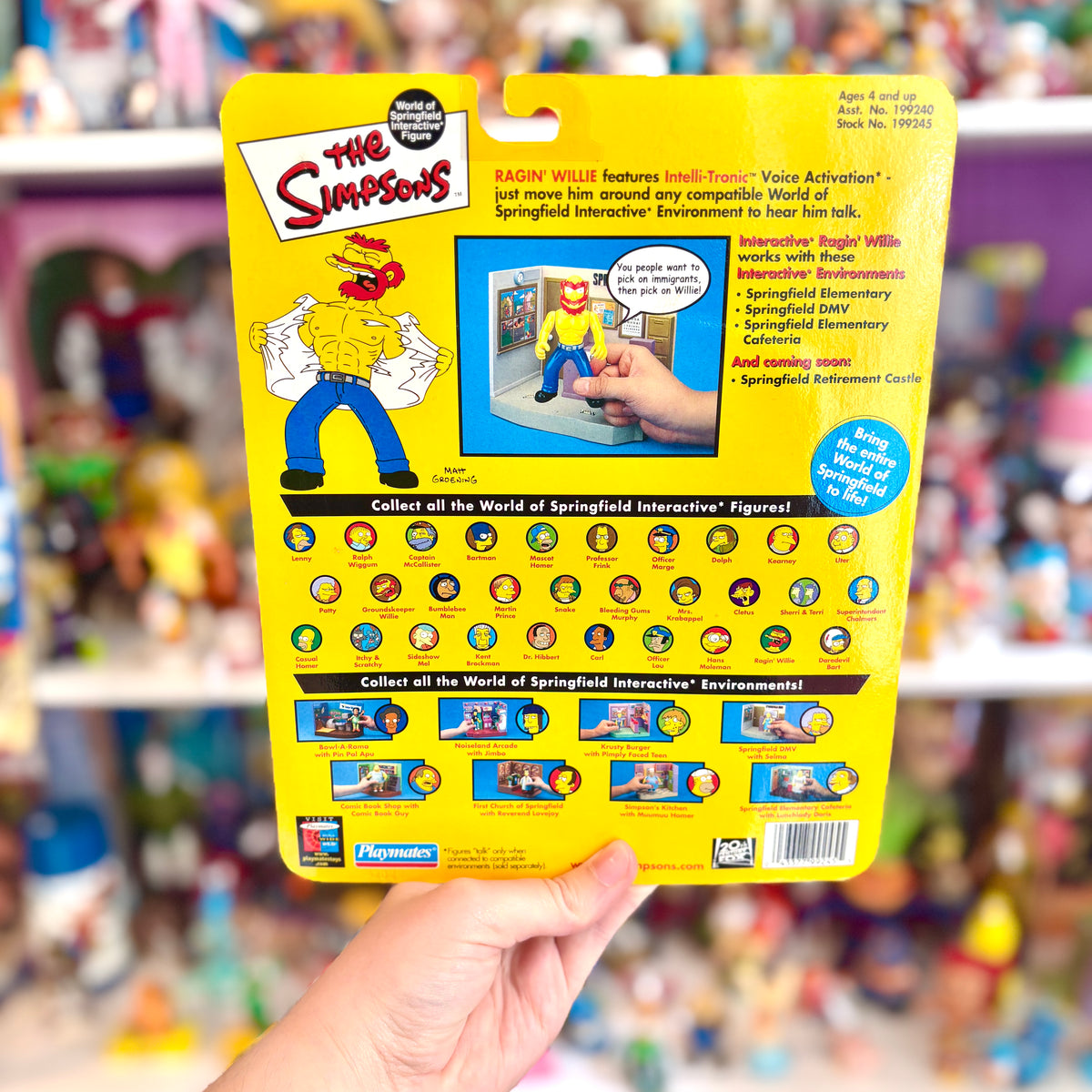The Simpsons: World of Springfield - Ragin' Willie Action Figure (2000s)