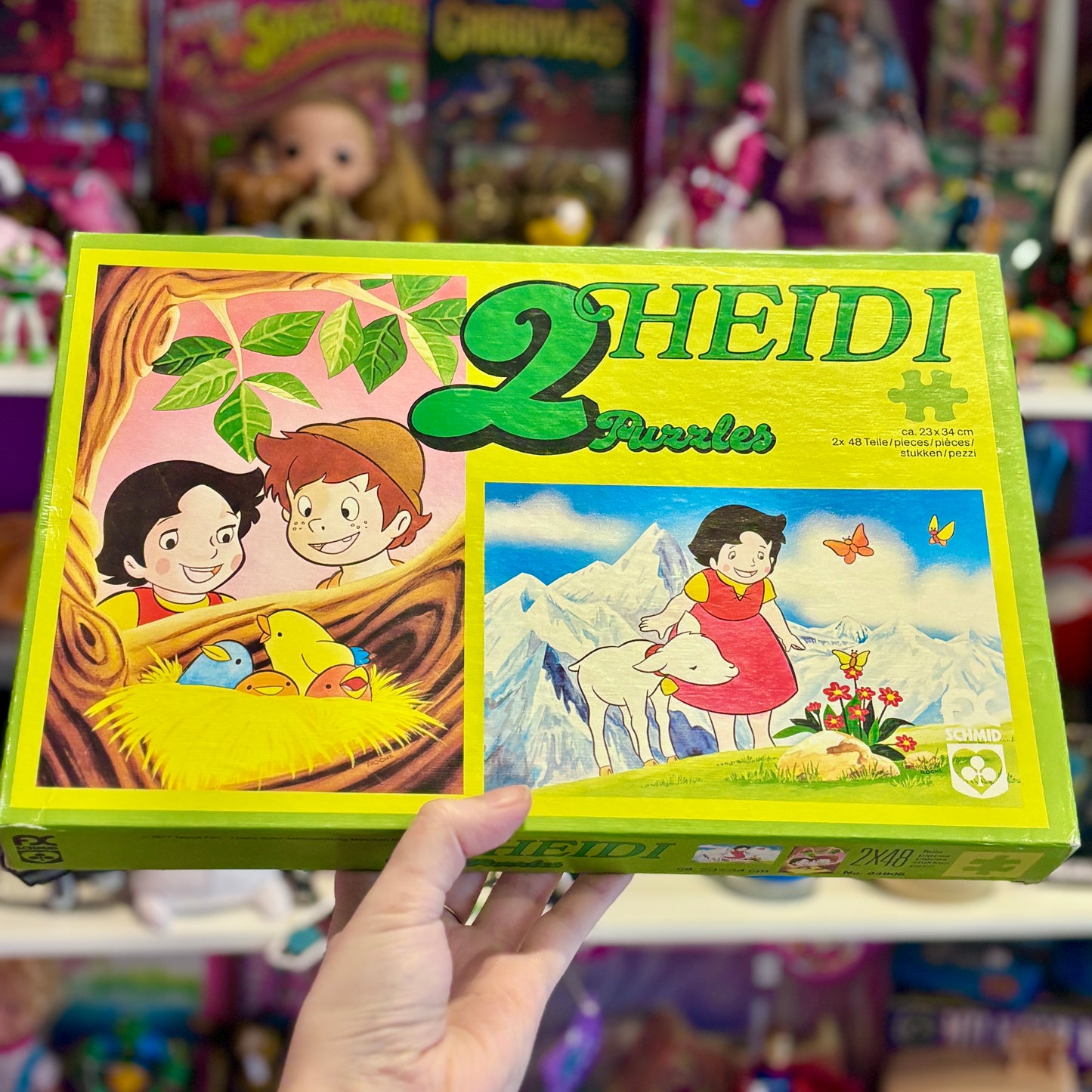 Heidi 2 Puzzles (2x48 pieces, 1970s)