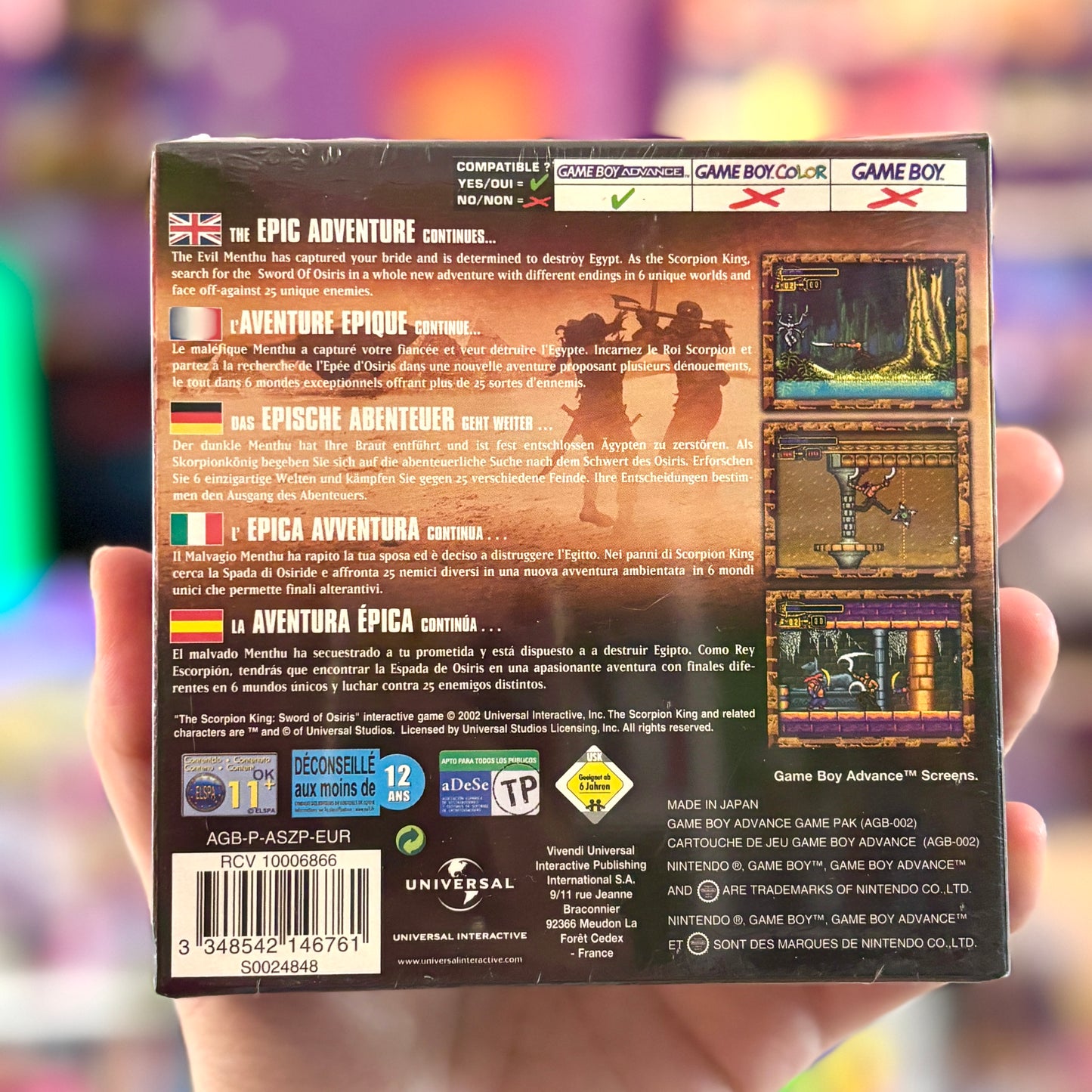 The Scorpion King: Sword of Osiris (Gameboy Advance)