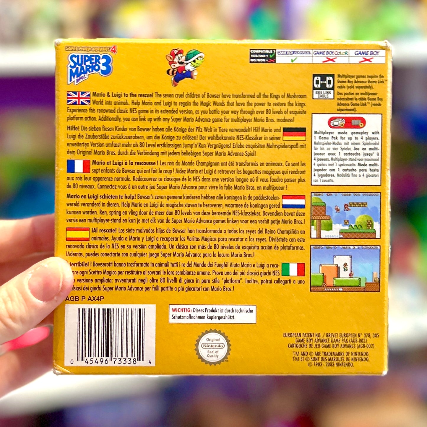 Super Mario Advance 4: Super Mario Bros. 3 (CIB, Gameboy Advance)