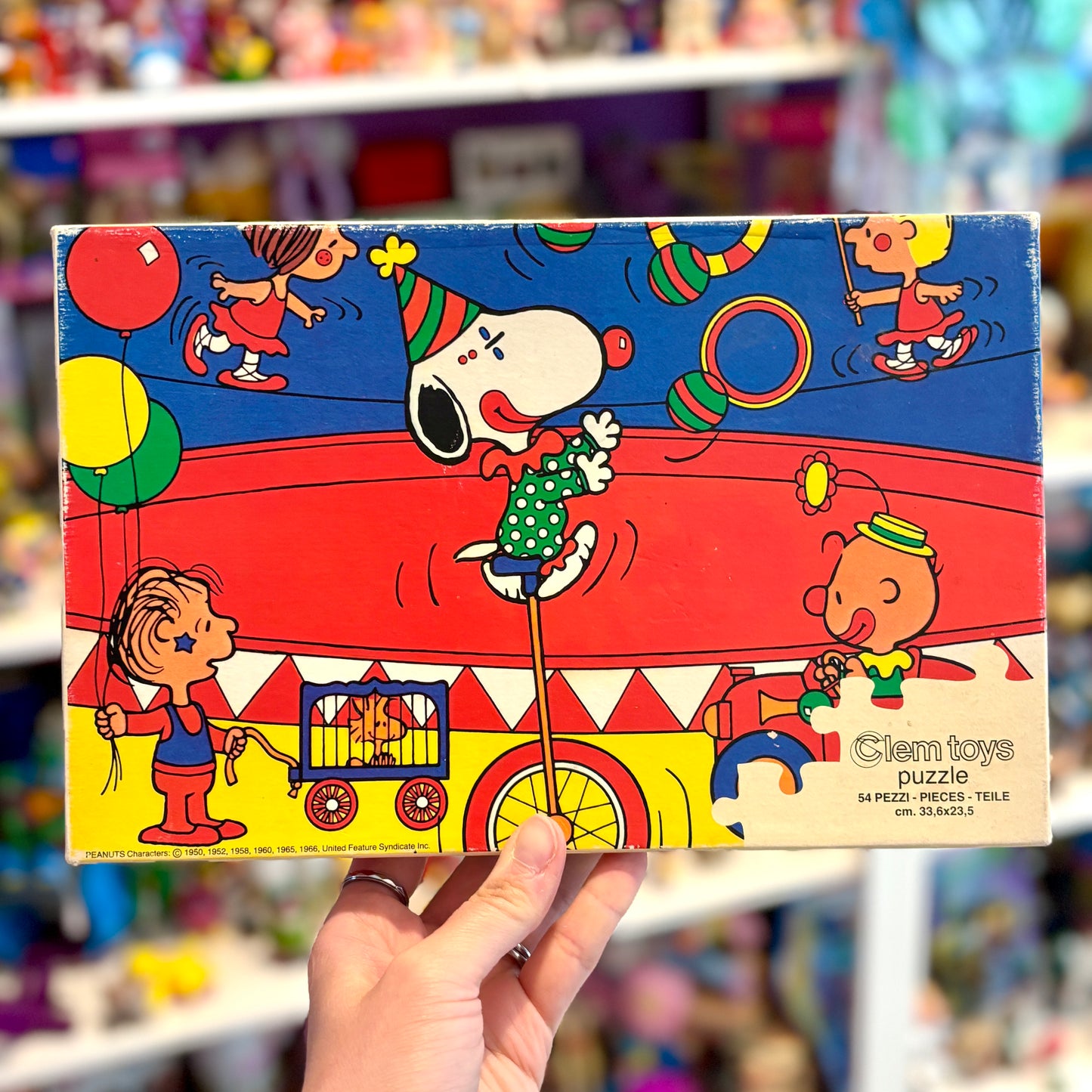 Peanuts: Snoopy As Clown in Circus Jigsaw Puzzle (54 pieces, 80s)