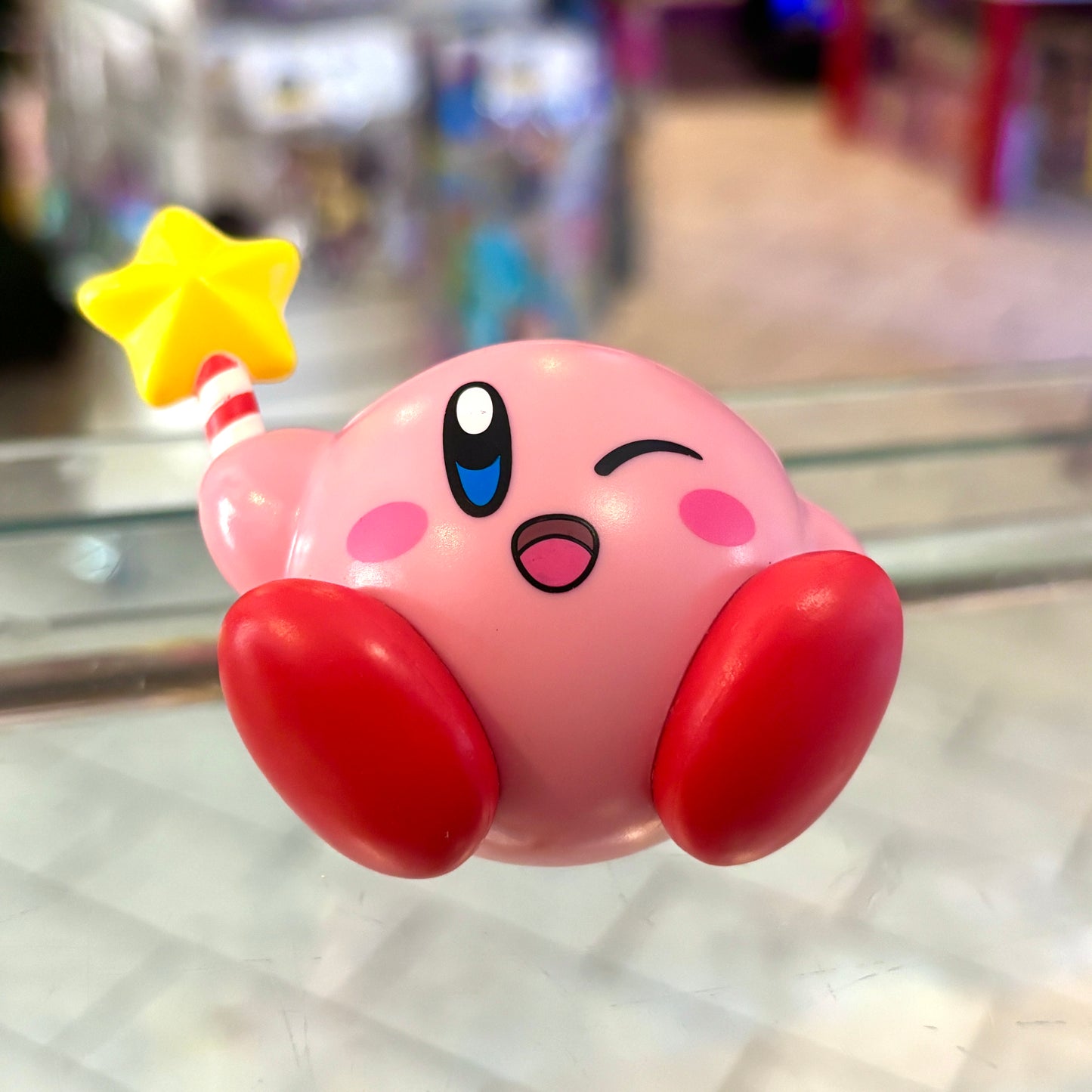 Kirby With Star Rod Roly Poly Figure (Nintendo)