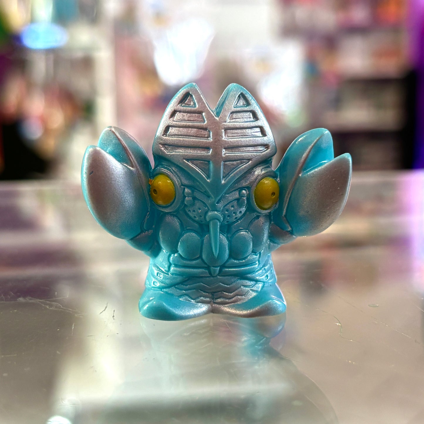 Ultraman: Alien Baltan Kaiju Finger Puppet Vinyl Figure Blue (Bandai, 90s)