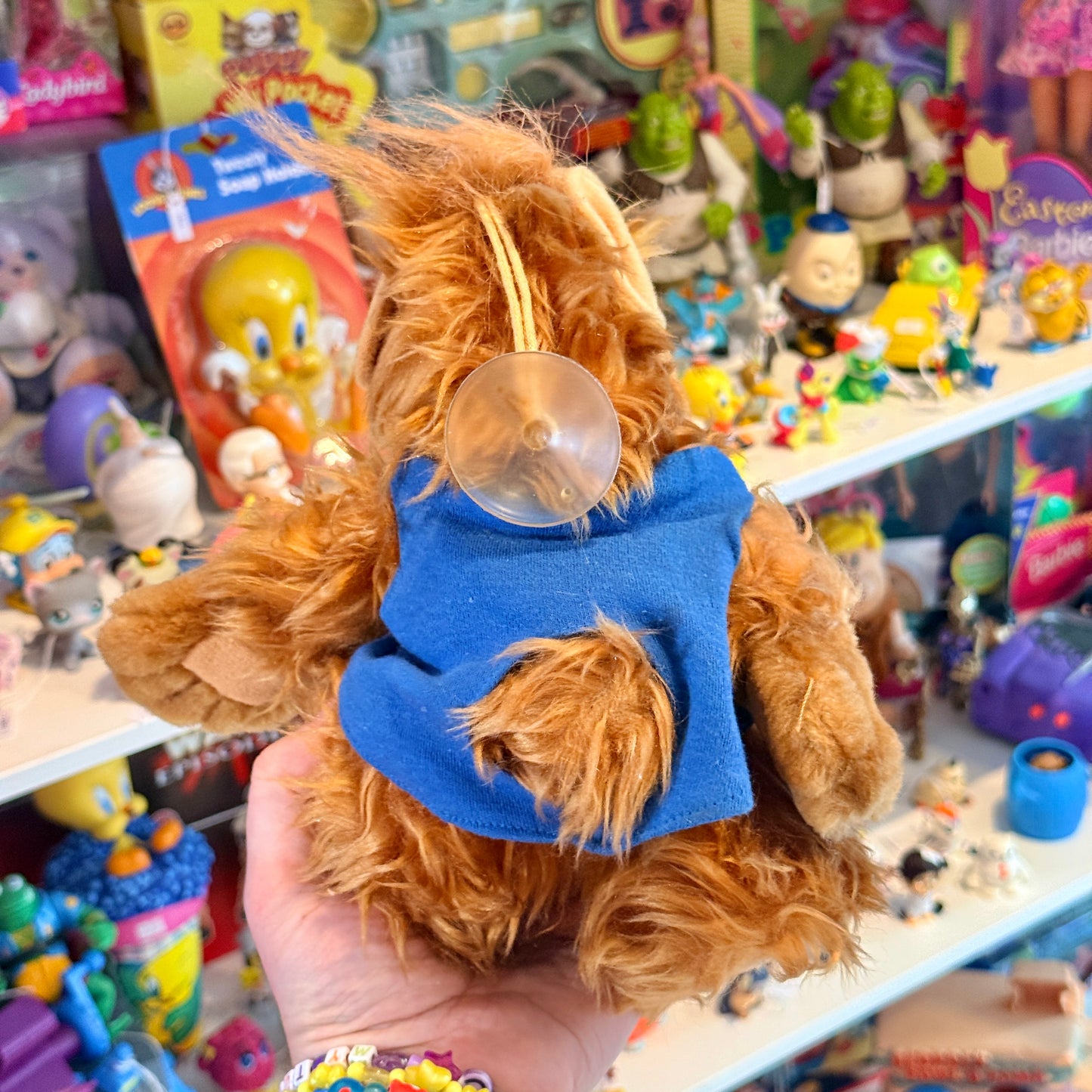 Alf: "I Love Cats With Chili Sauce" Plush With Suction Cups (80s)