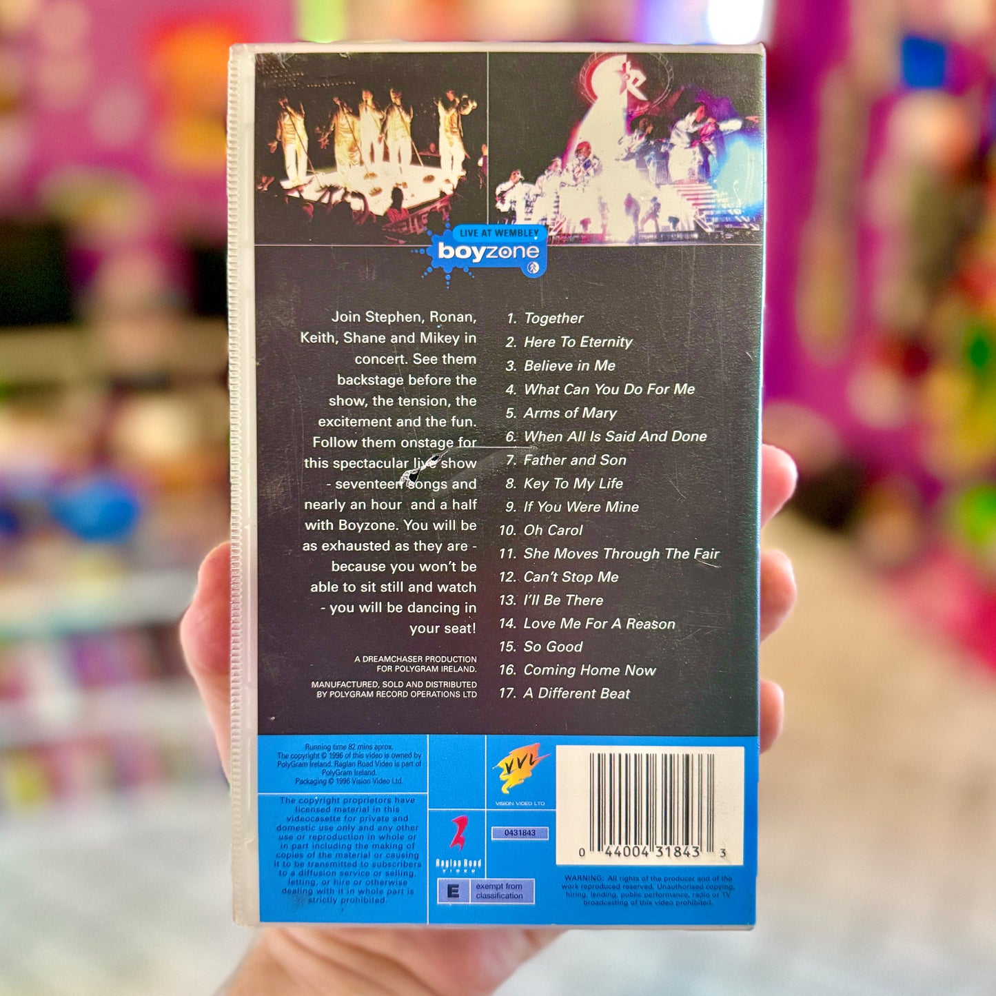 VHS: Boyzone - Live at Wembley (90s)