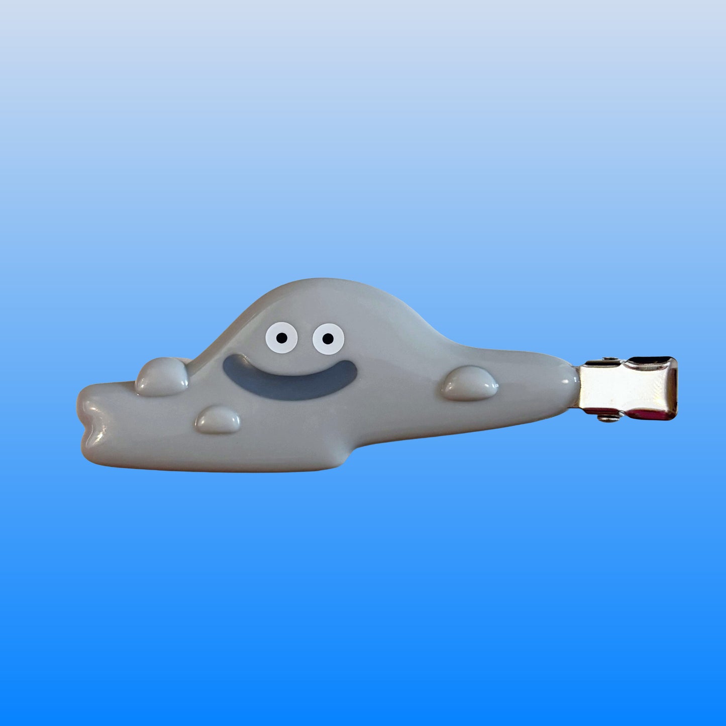 Dragon Quest: Grey Smiley Slime Hair Clip (Square Enix)