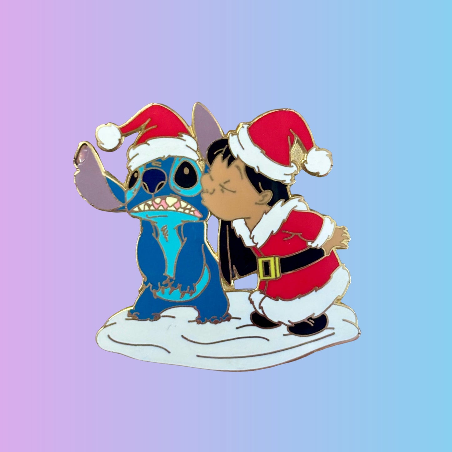 Disney's Lilo & Stitch Christmas Enamel Pin (2000s)