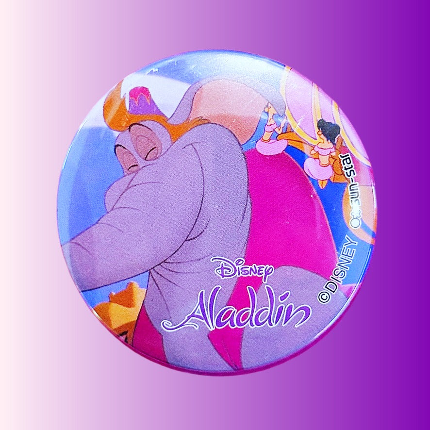 Aladdin: Abu as Elephant Pinback Badge (Disney, 1992)
