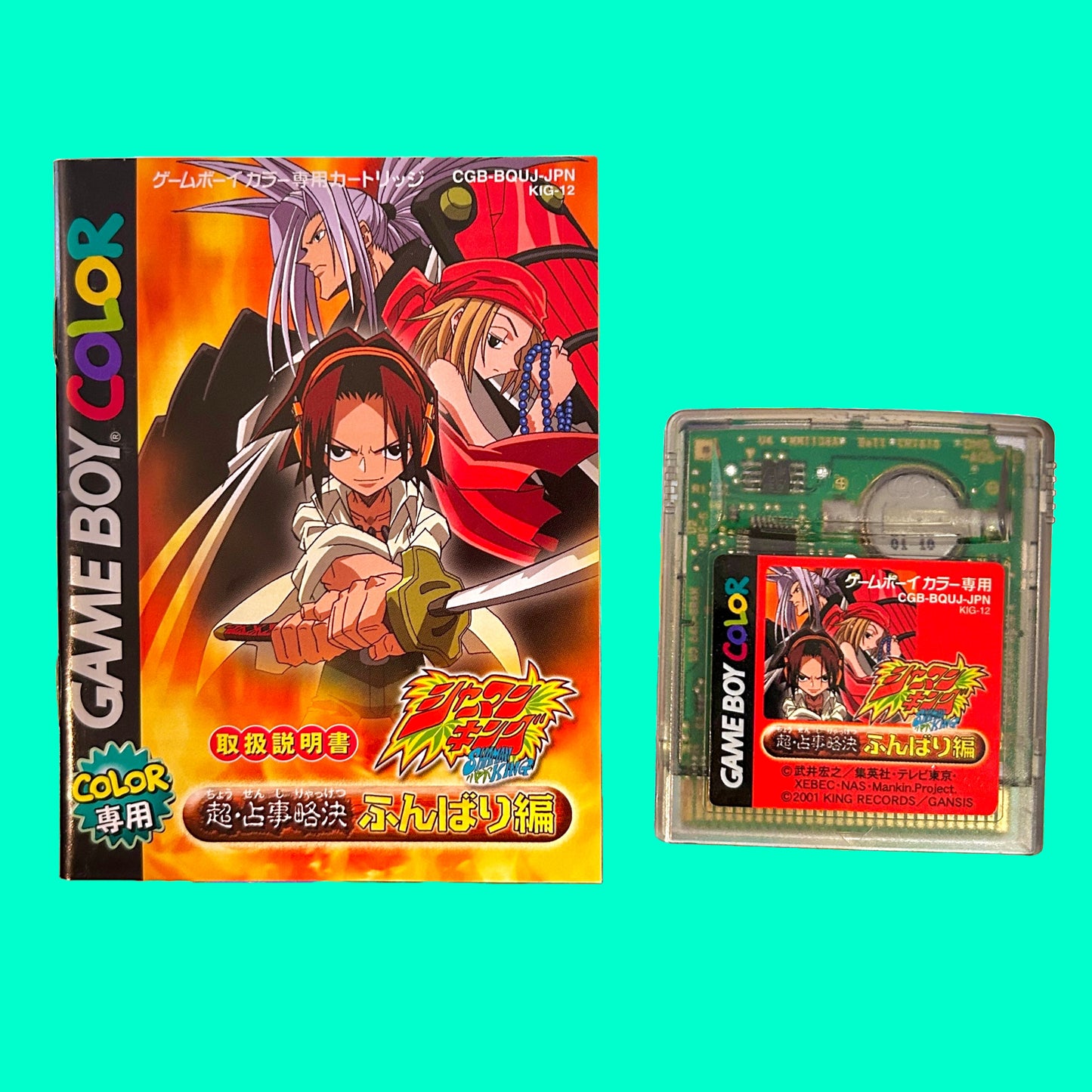 Shaman King: Chou Senjiryakketsu Funbari (Japanese, CIB, Gameboy Color)