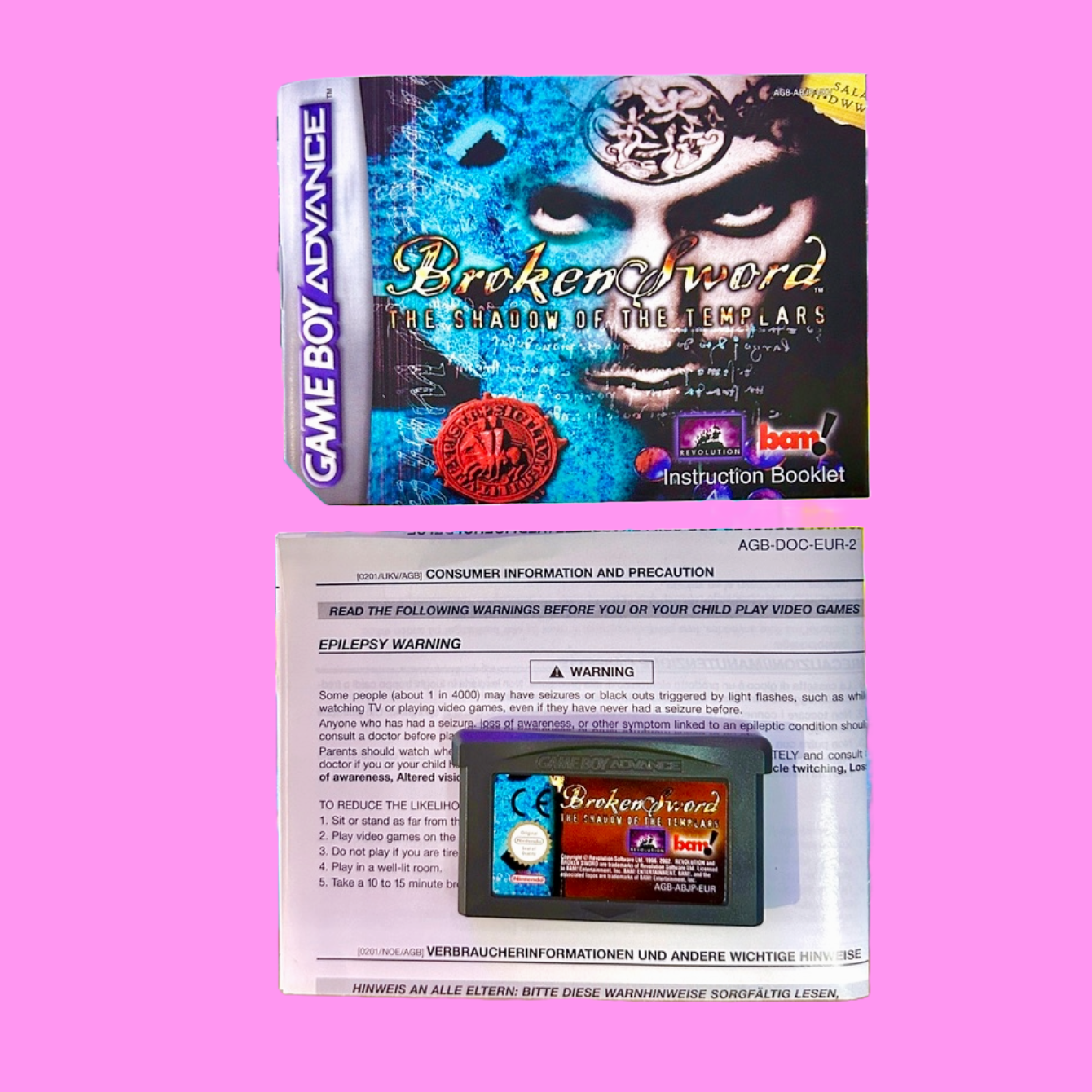Broken Sword: The Shadow of Templars (CIB, Gameboy Advance)