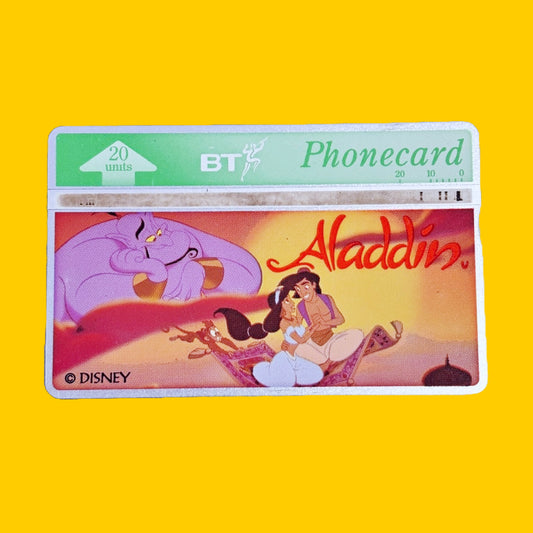 Disney: Vintage Phone Cards - Aladdin, Hercules, Pocahontas, Pinocchio, Alice In Wonderland (90s)