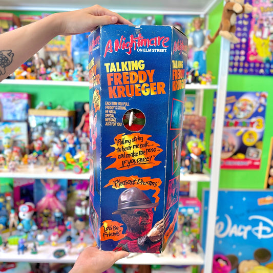 A Nightmare On Elmstreet: Talking Freddy Krueger Doll - (NIB, 80s) - PopCultGang