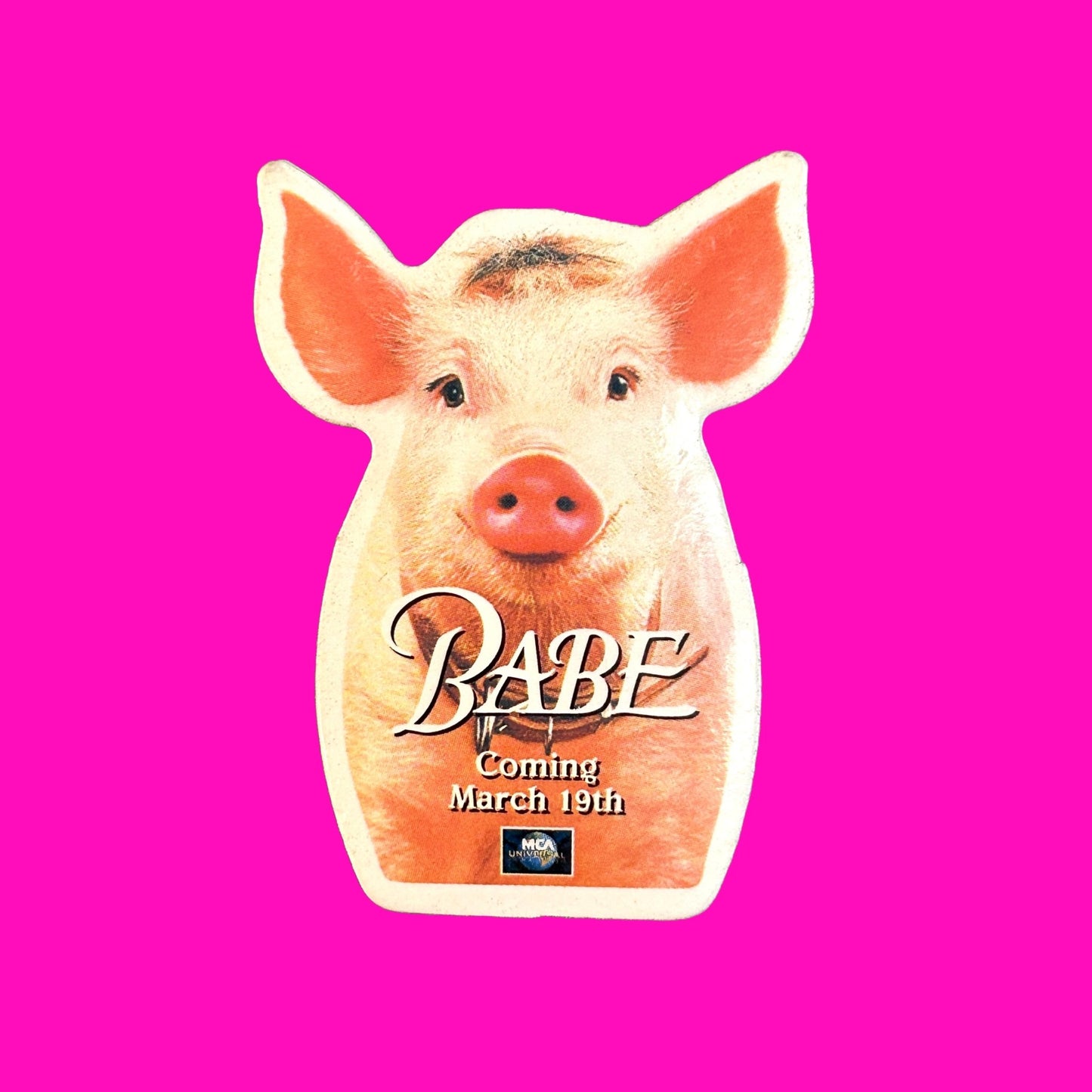 Babe Promotional Button Pin Badge (90s) - PopCultGang