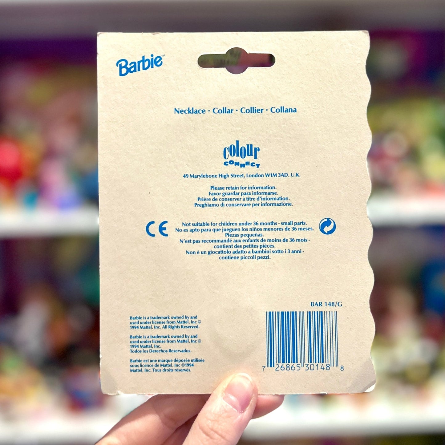 Barbie Necklace (Colour Connect, 1994) - PopCultGang