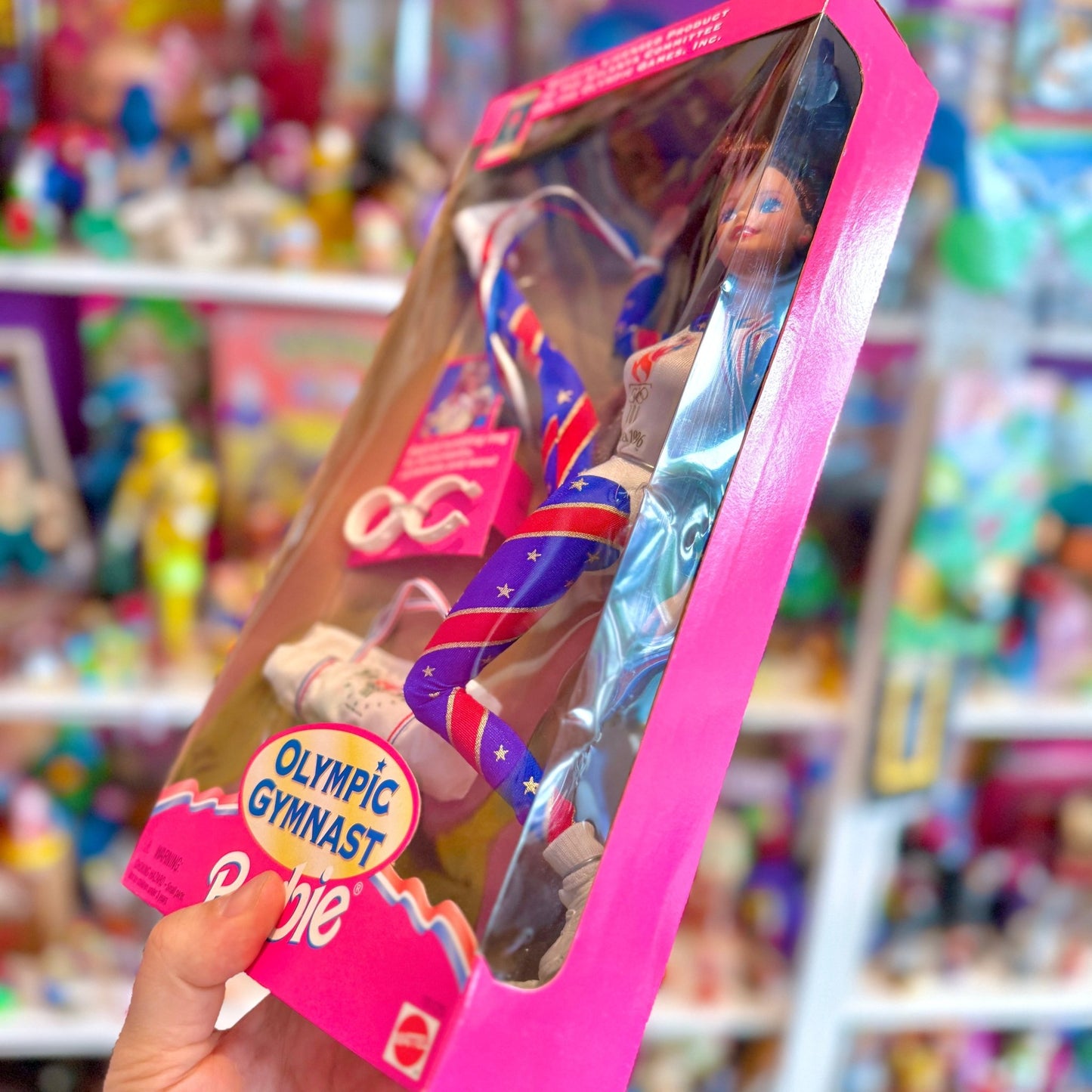 Barbie Olympic Gymnast Doll Dark Hair (NIB, 1996) - PopCultGang