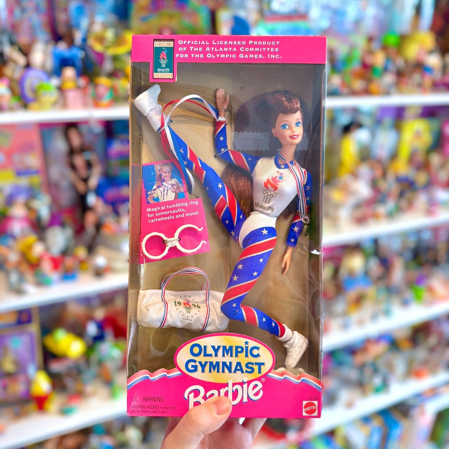 Barbie Olympic Gymnast Doll Dark Hair (NIB, 1996) - PopCultGang