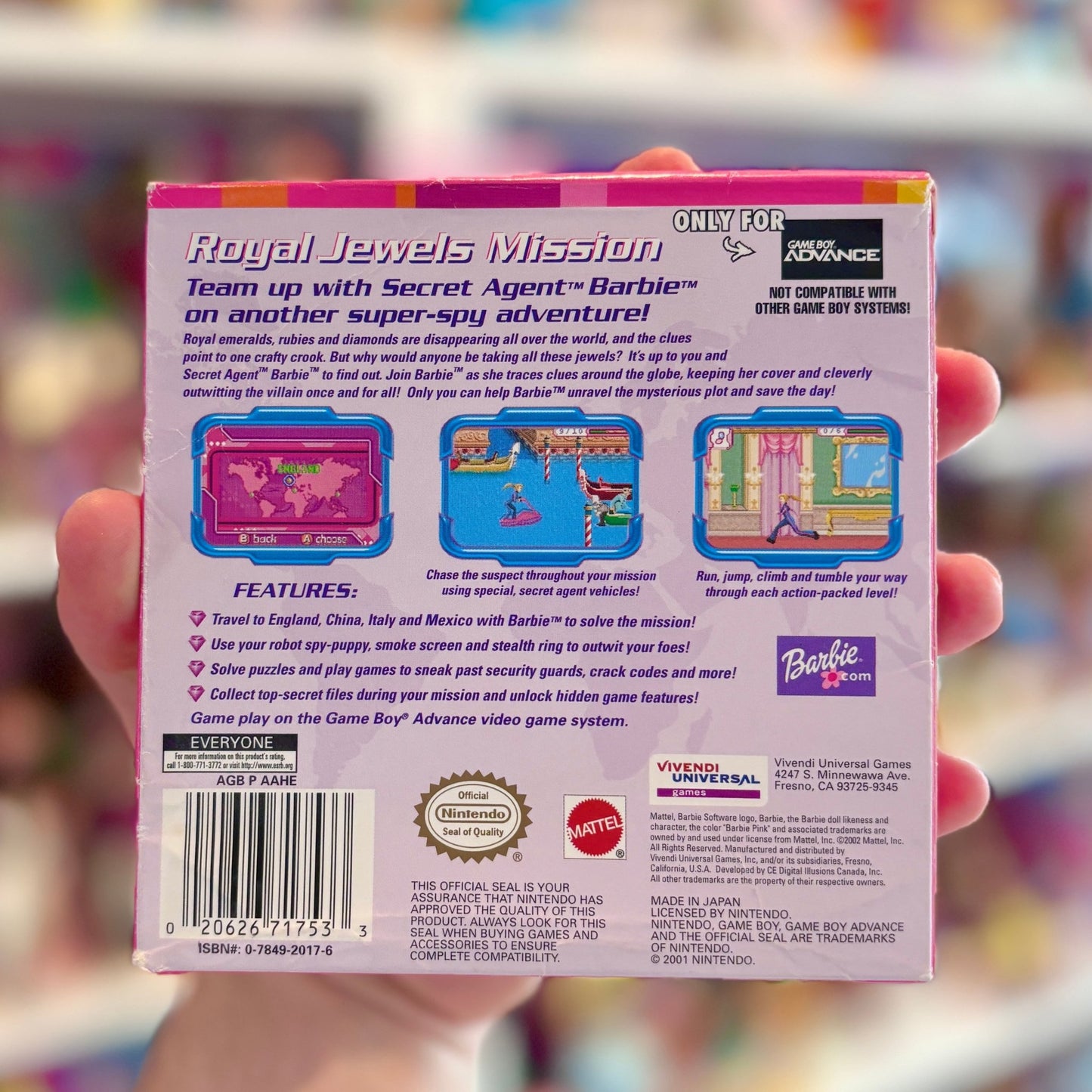 Barbie: Sectet Agent - Royal Jewels Mission (Gameboy Advance, CIB) - PopCultGang