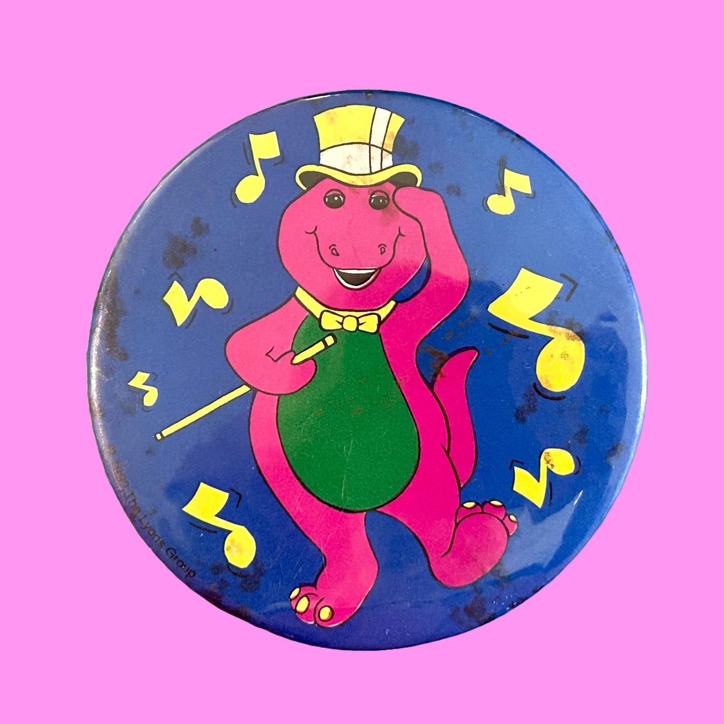 Barney the Dinosaur Promotional Button Pin Badge (90s) - PopCultGang