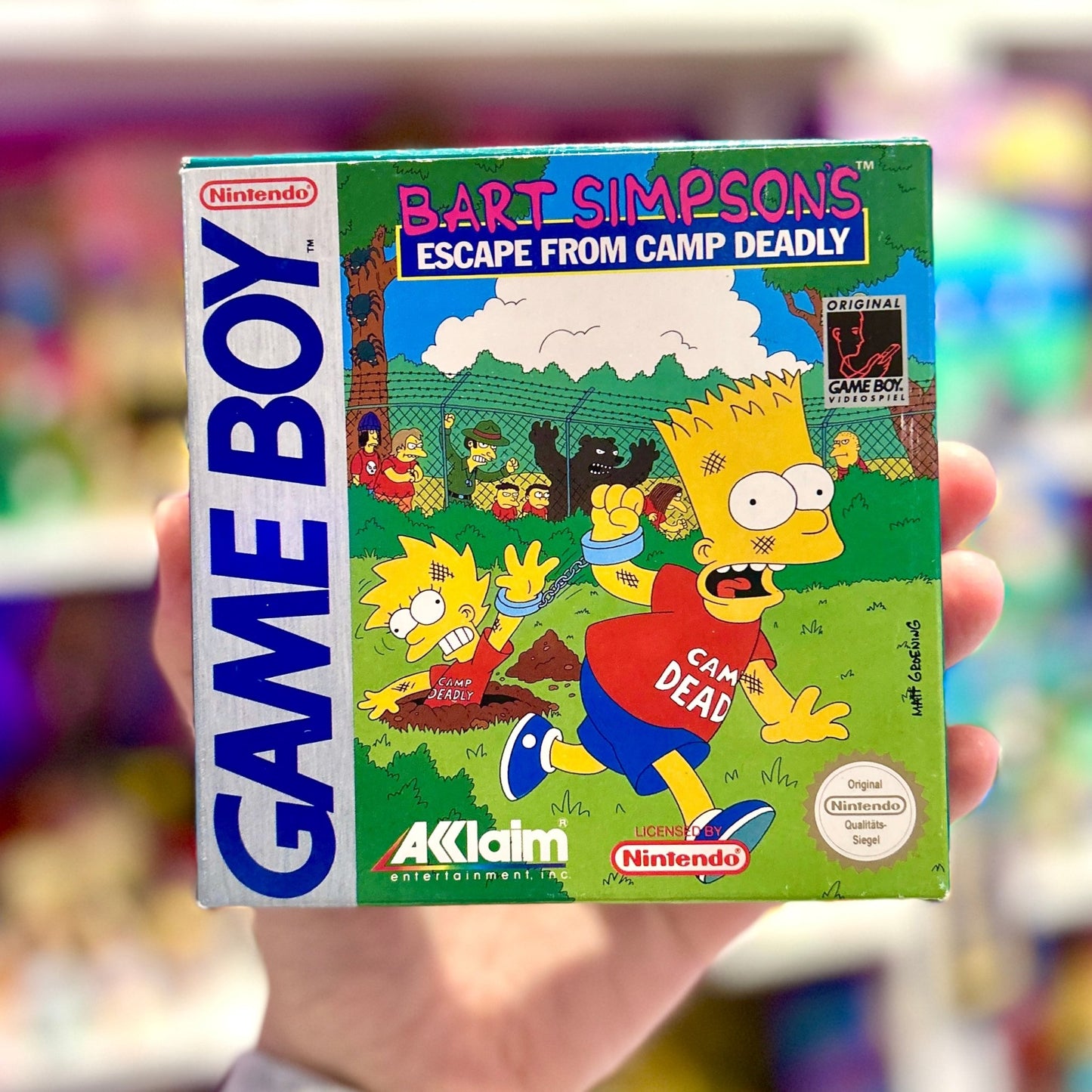 Bart Simpsons Escape From Camp Deadly (CIB, Gameboy) - PopCultGang