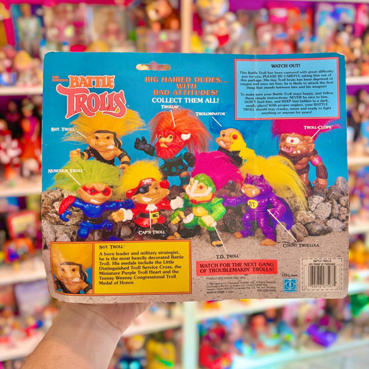 Battle Trolls - Sgt. Troll Figure (MOC, 90s) - PopCultGang