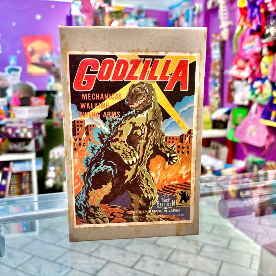 Billiken Shokai: GODZILLA - The Golden Age Of Tin Toys - Wind - Up Figure - Brown Version (Japan Exclusive, 90s) - PopCultGang