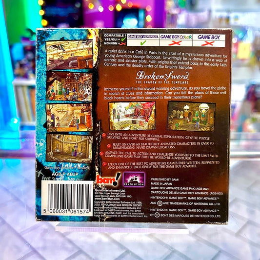 Broken Sword: The Shadow of Templars (CIB, Gameboy Advance) - PopCultGang