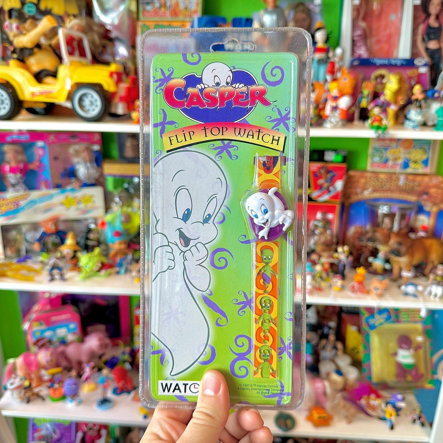 Casper The Friendly Ghost - Flip Top Wrist Watch (NIB, 90s) - PopCultGang