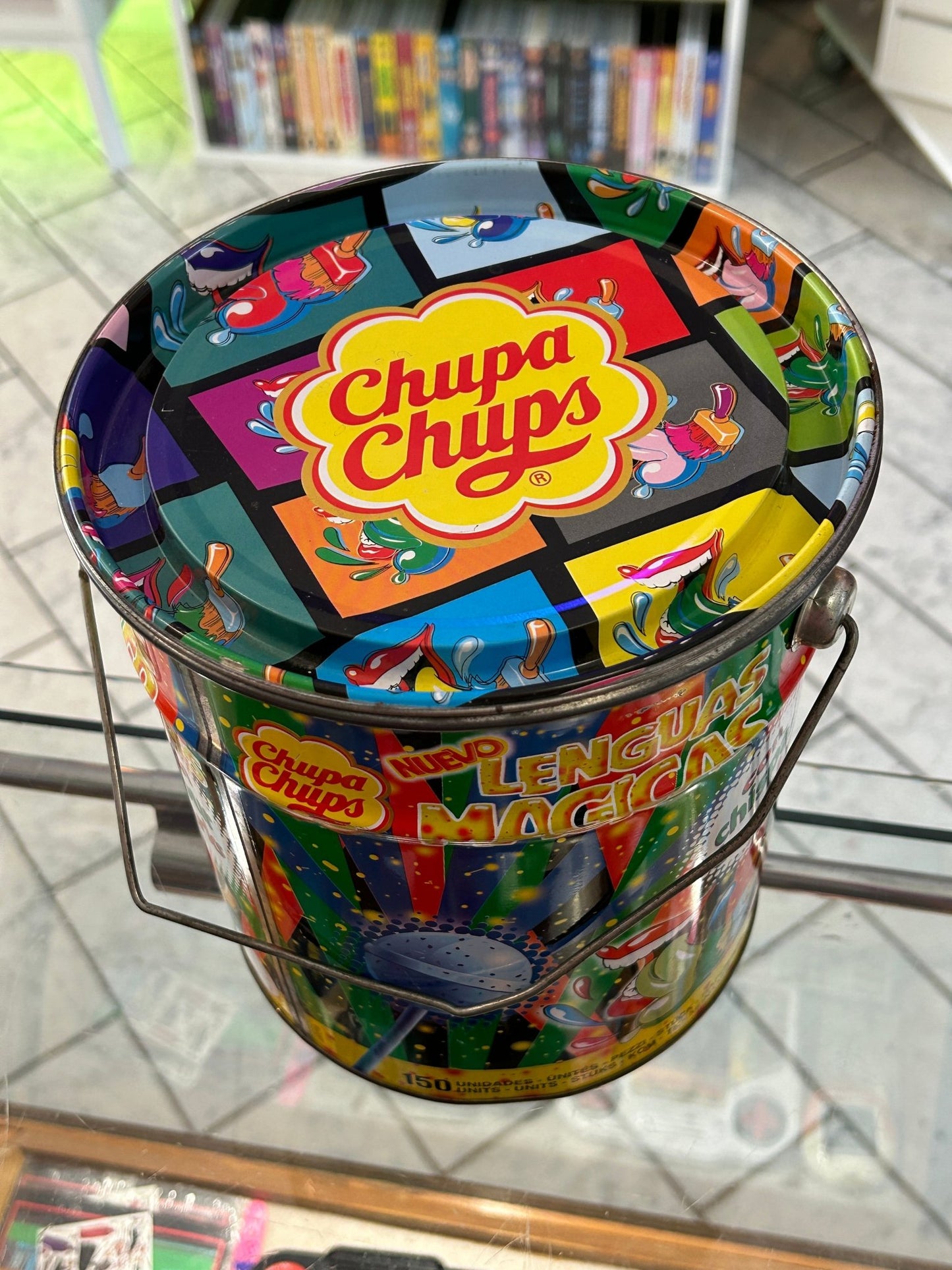 Chupa Chups Tongue Painter Lollipop Store Tin - PopCultGang