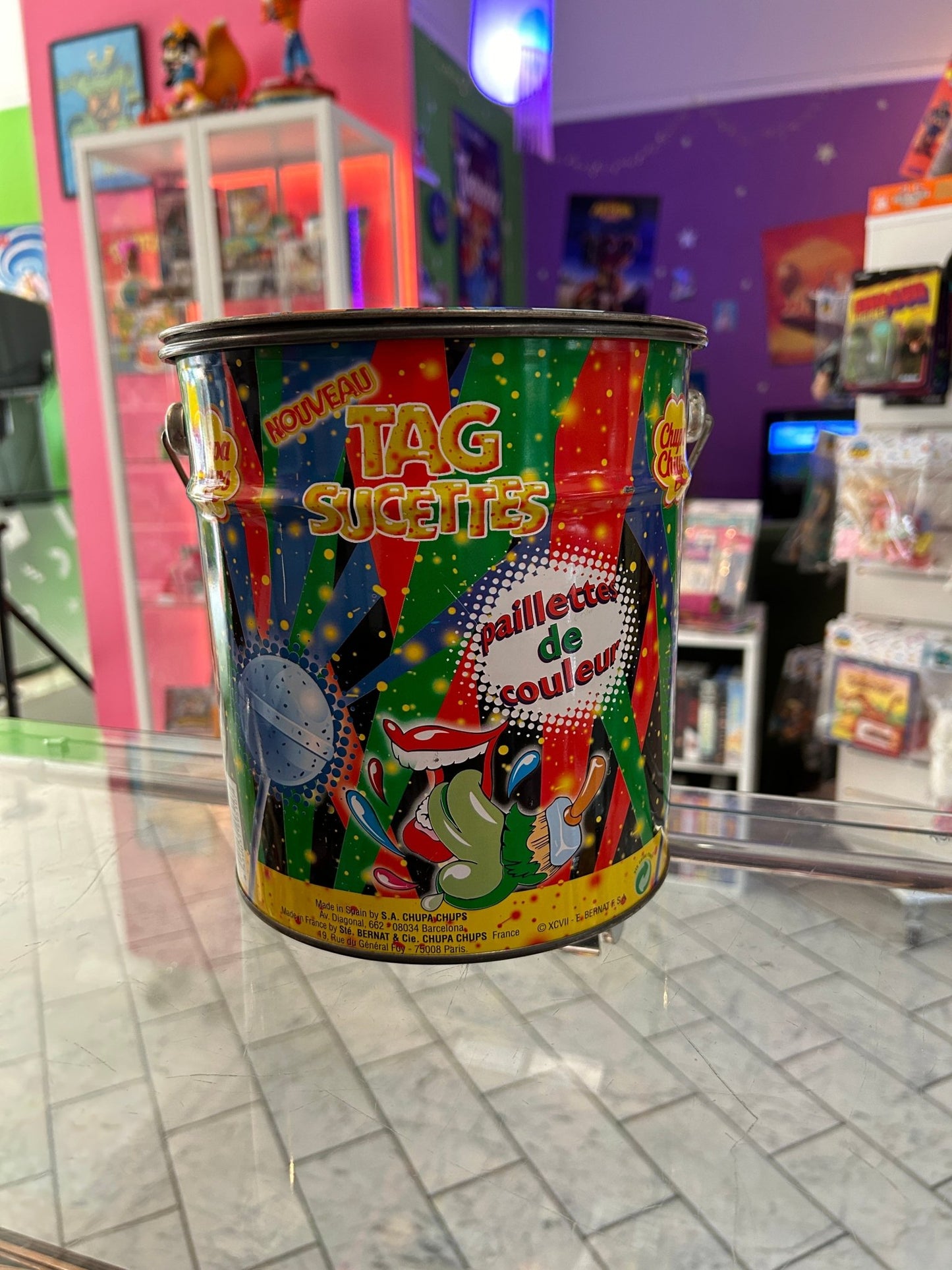 Chupa Chups Tongue Painter Lollipop Store Tin - PopCultGang