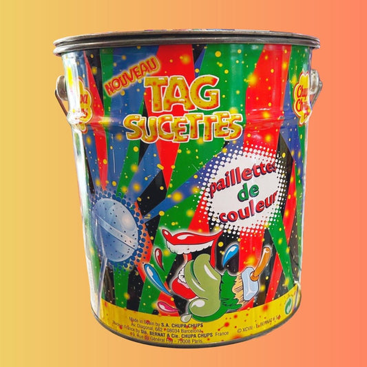 Chupa Chups: Tongue Painter Lollipop Store Tin (90s) - PopCultGang