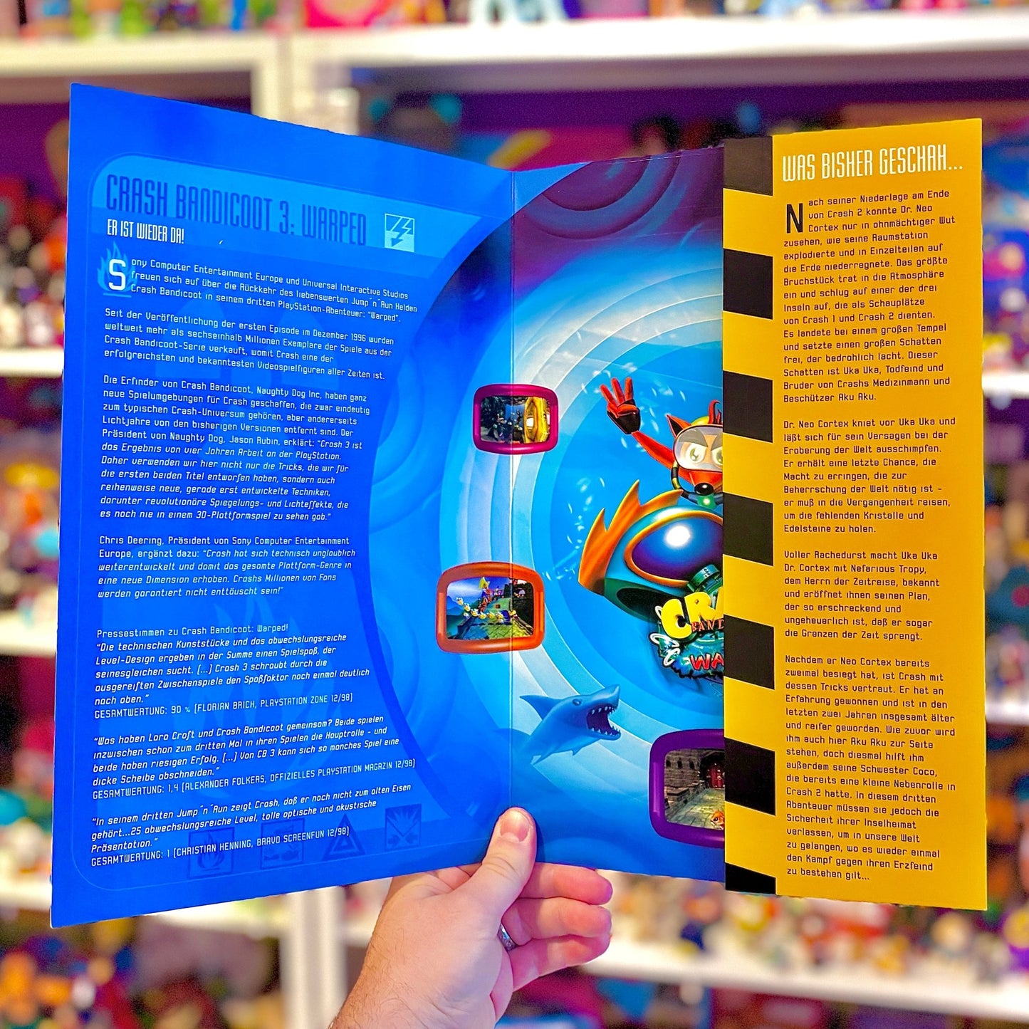 Crash Bandicoot 3: Press Kit (German, missing T-shirt, PS1) - PopCultGang