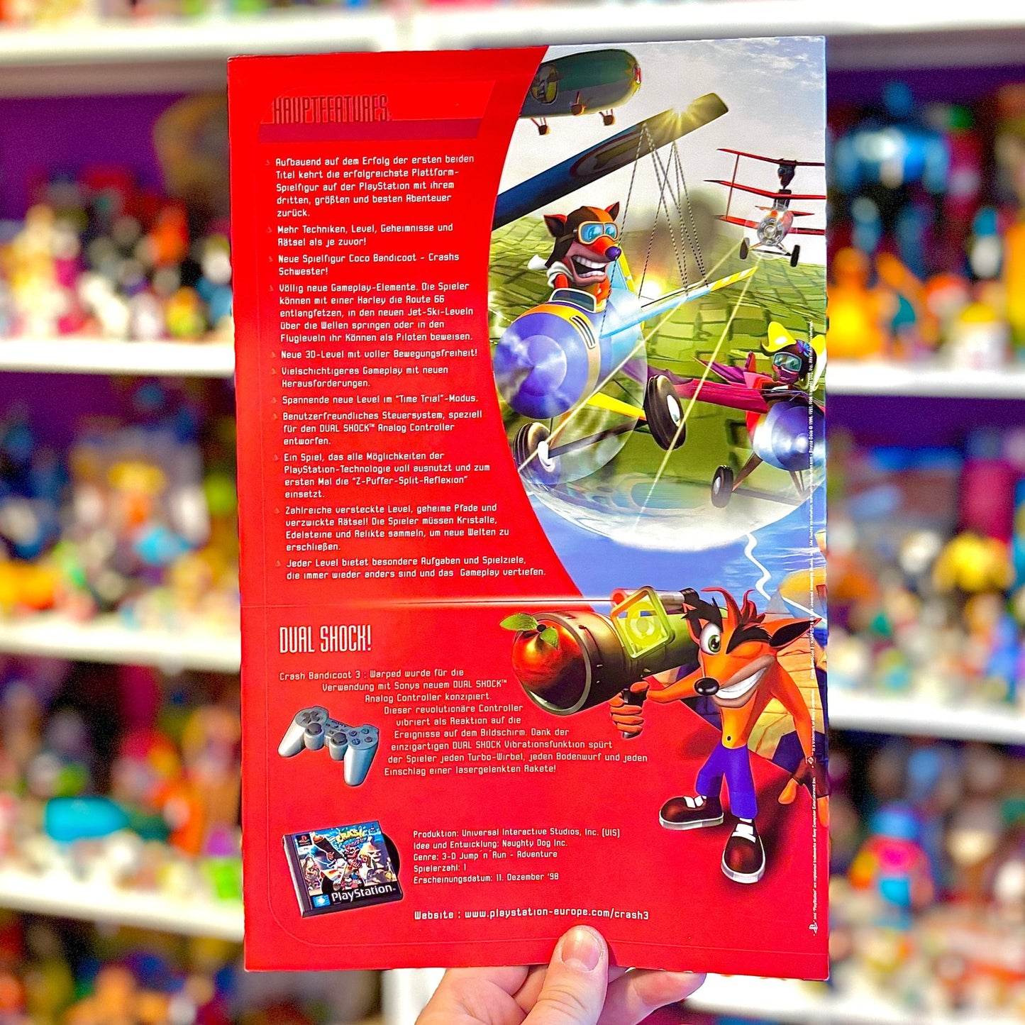 Crash Bandicoot 3: Press Kit (German, missing T-shirt, PS1) - PopCultGang