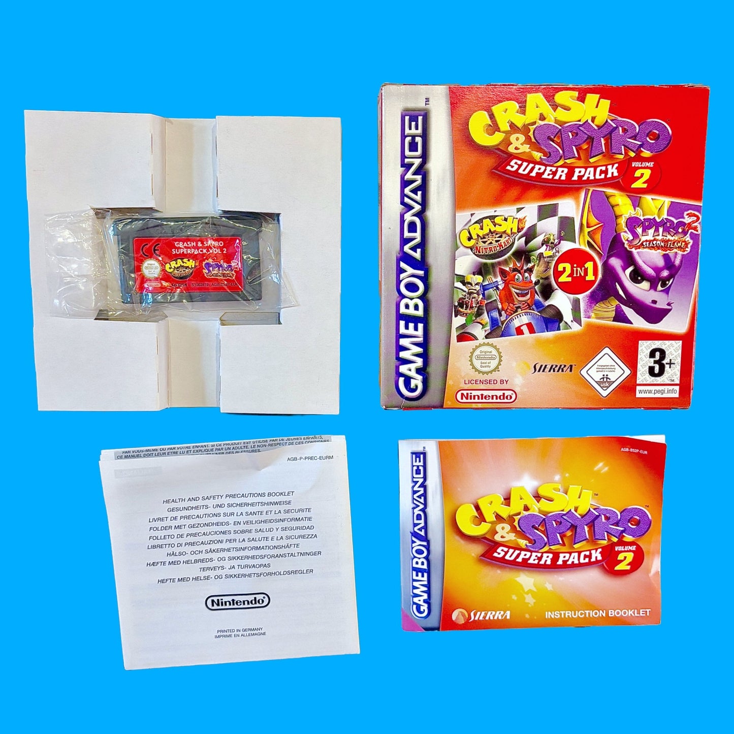 Crash & Spyro Super Pack: Volume 2 (CIB, Gameboy Advance) - PopCultGang