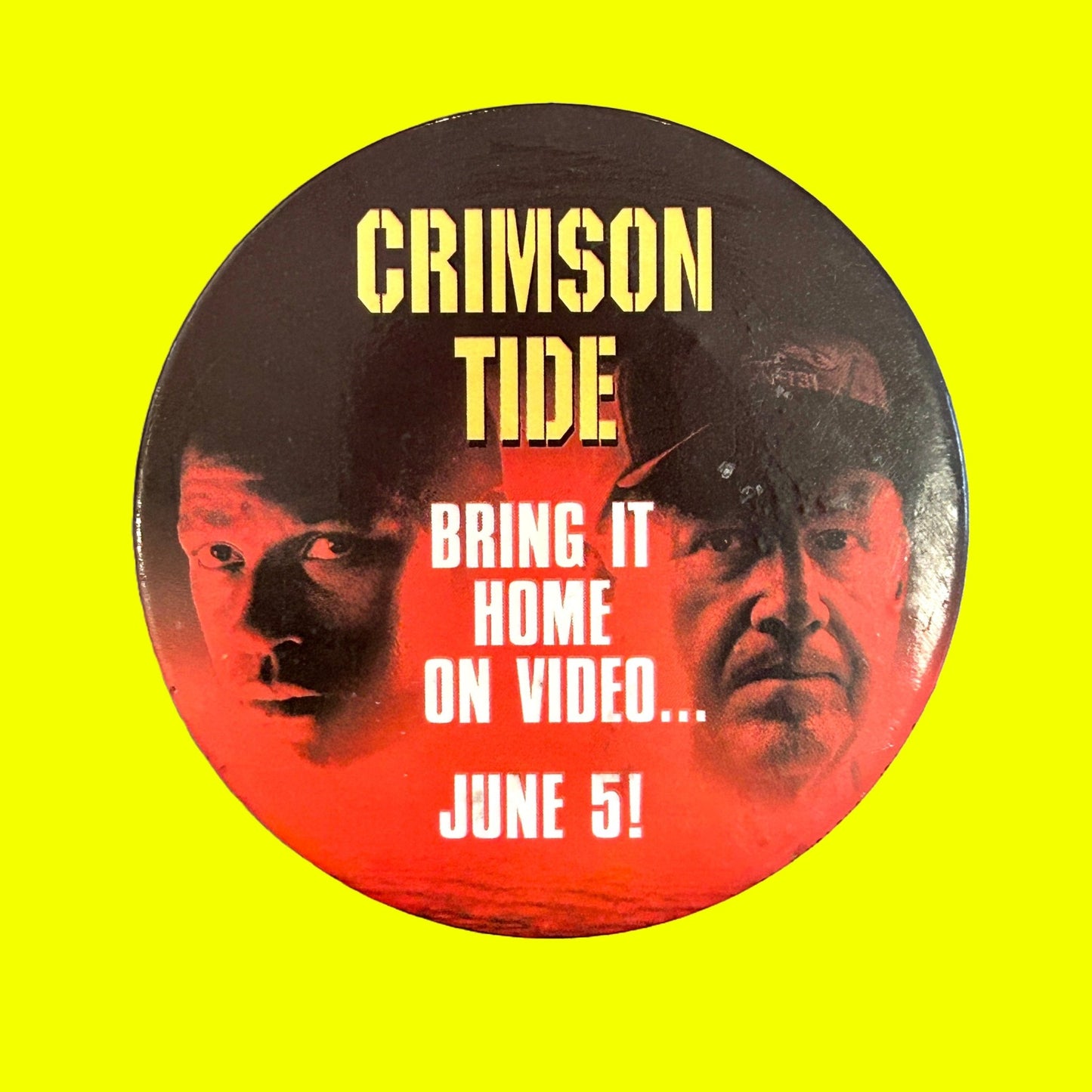 Crimson Tide Movie Promotional Button Pin Badge (1995) - PopCultGang