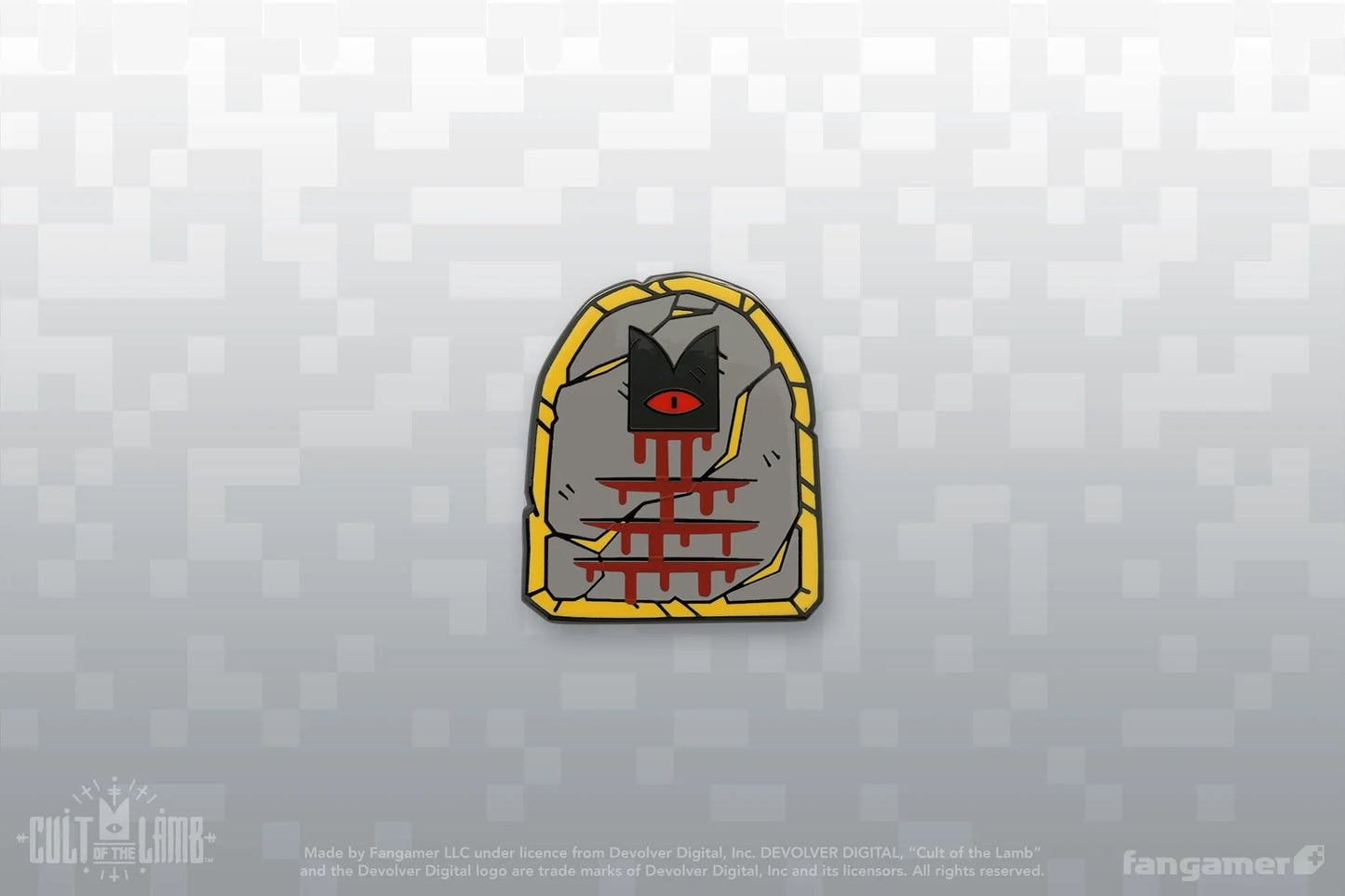 Cult of The Lamb - Commandment Stone Pin - PopCultGang