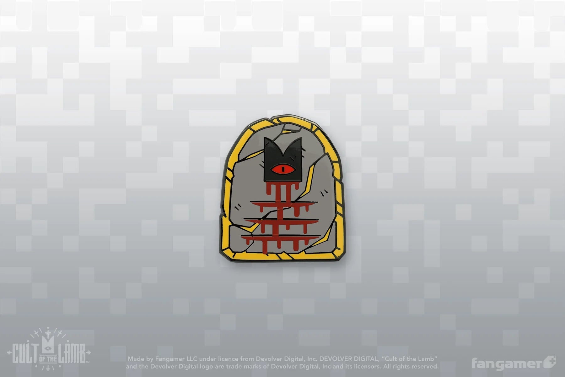 Cult of The Lamb - Commandment Stone Pin - PopCultGang