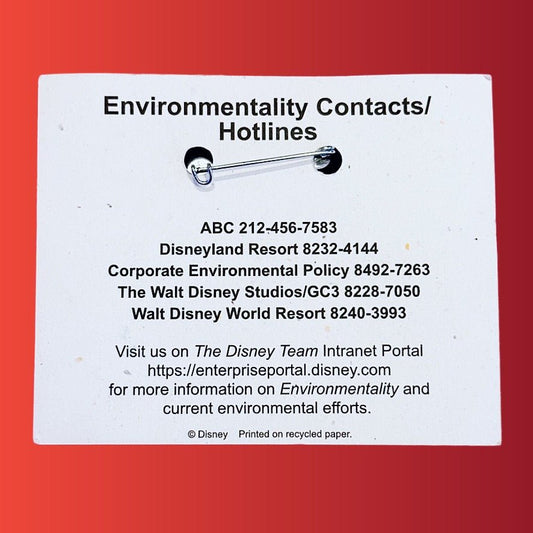 Disney Earth Day 2003: Jiminy Cricket Pinback Badge - PopCultGang