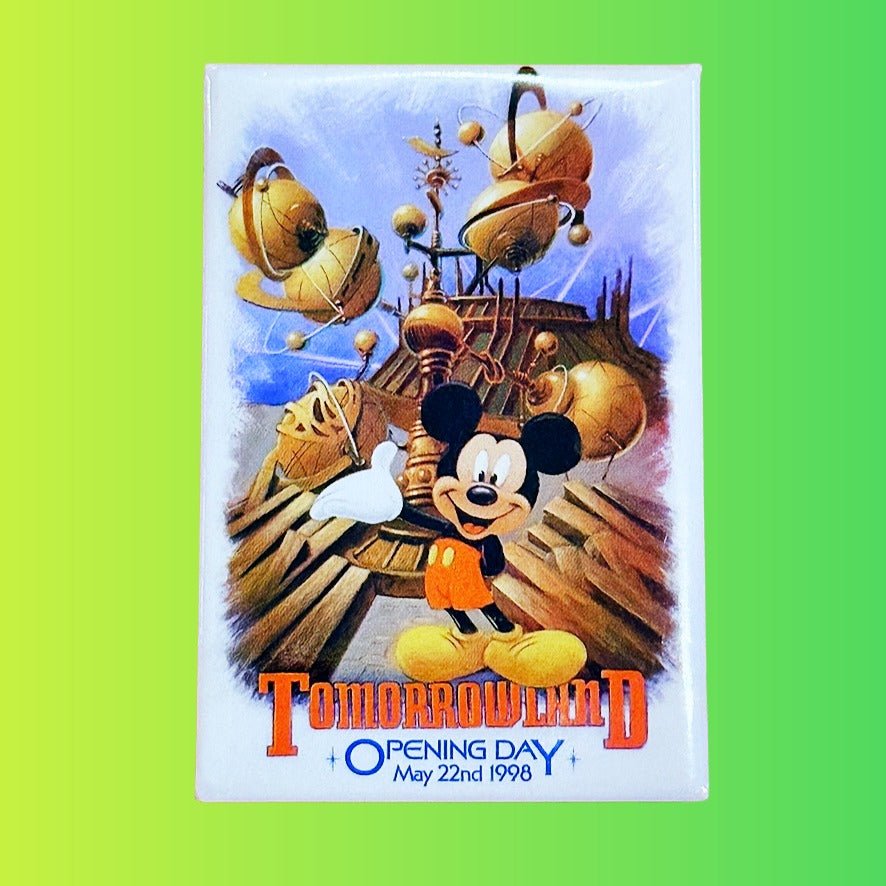 Disney Land: Tomorrow Land Opening Day - Pinback Badge (1998) - PopCultGang