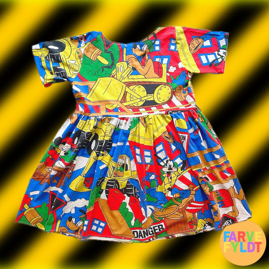 Disney Mickey & Friends Construction Crew - Colorful Upcycled Dress (FARVEFYLDT x POPCULTGANG) - PopCultGang