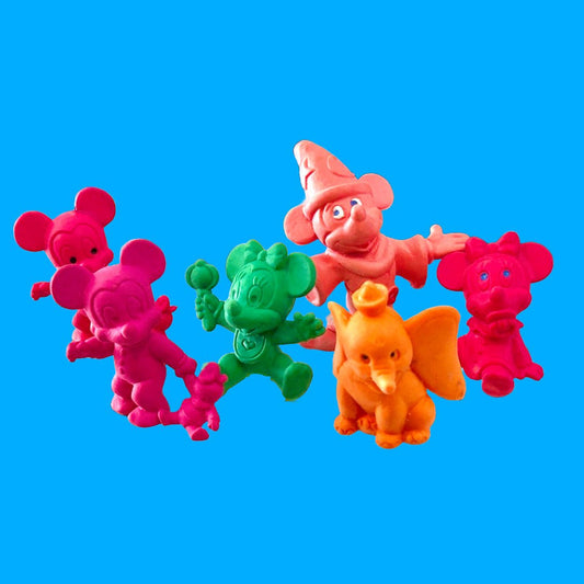 Disney Monochromatic PVC Figures - Mickey & Minnie Mouse (Bully, 1985) - PopCultGang